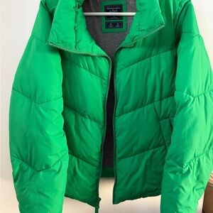 Abercrombie & Fitch | Green Puffer